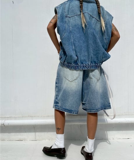 denim half pt「wrinkles」#68823163