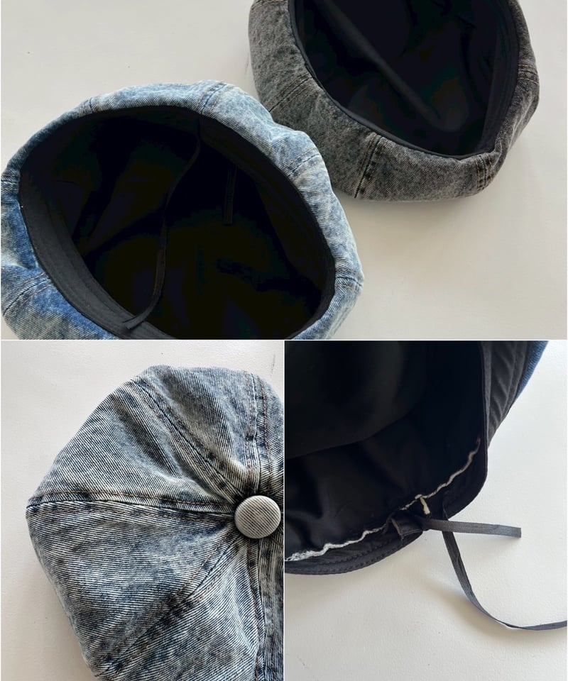 denim beret「wash」#2601-1/3 | tablethotel-sūdo