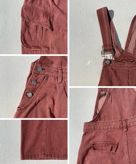 pigment overall「washed」#8209
