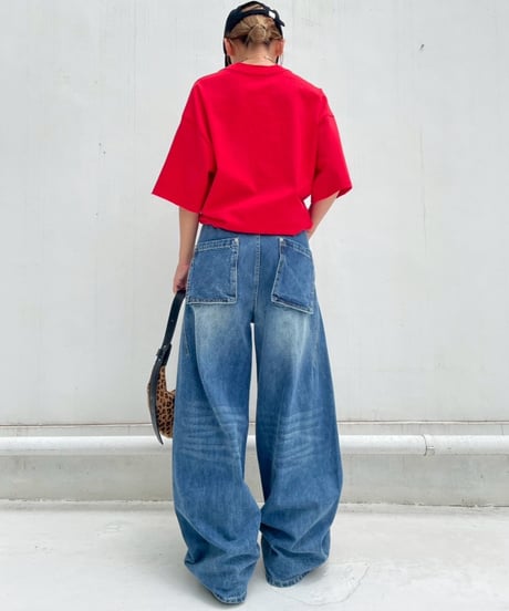 wide tee「DEN」#8386