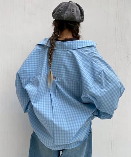 check shirt「bubble gum」#86165601