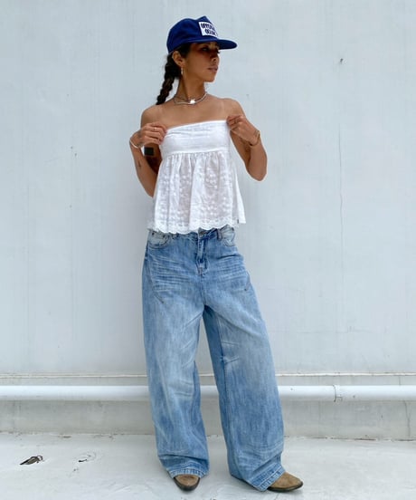 loose curve denim「wash」#2608964