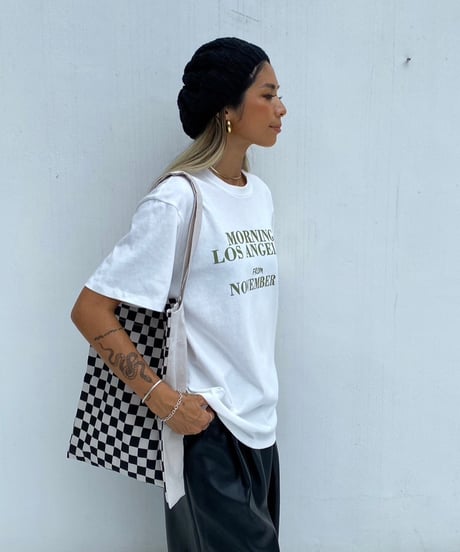 logo tee「MORNING」#7721
