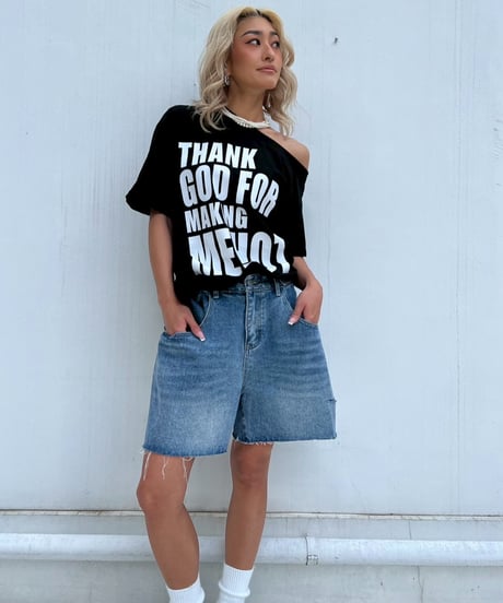 logo tee「oneshoul」#25465