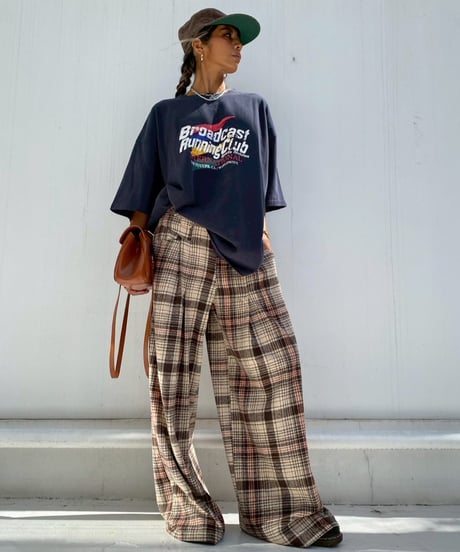 wide tuck pt「tartan check」#996159