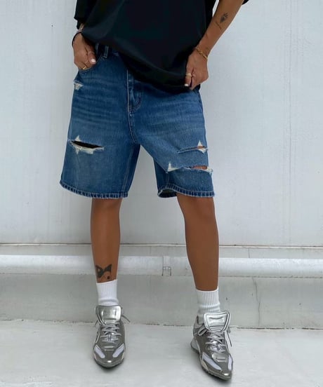 denim half pt「rip n wash」#66596