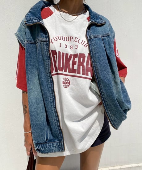 denim gilet「stand neck」#679964