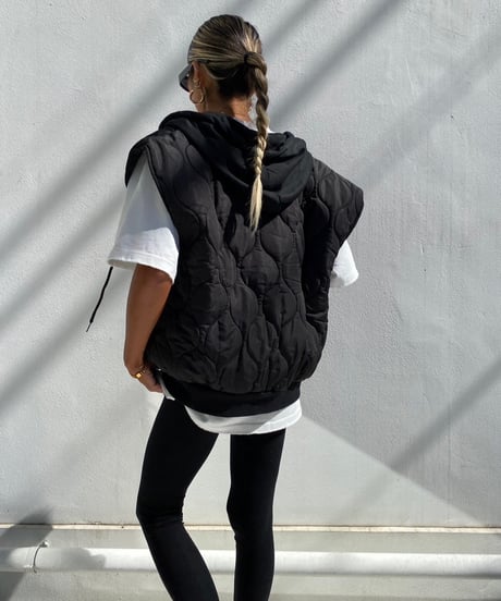hoodie quilt gilet「FKG」#9757