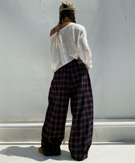 cropped sheer knit「layer me」#61530
