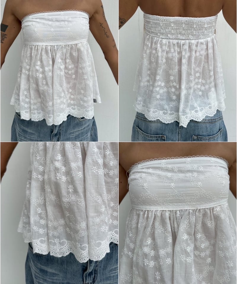 shirring flare top「lace」#205264 | tablethotel-s