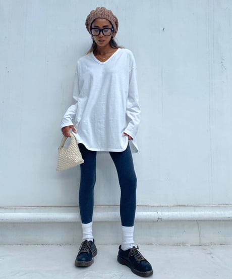 v-neck lont「round hem」#8206