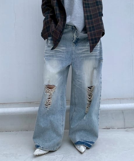 baggy denim「full damage」#56225601