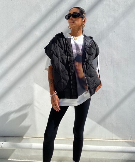 hoodie quilt gilet「FKG」#9757