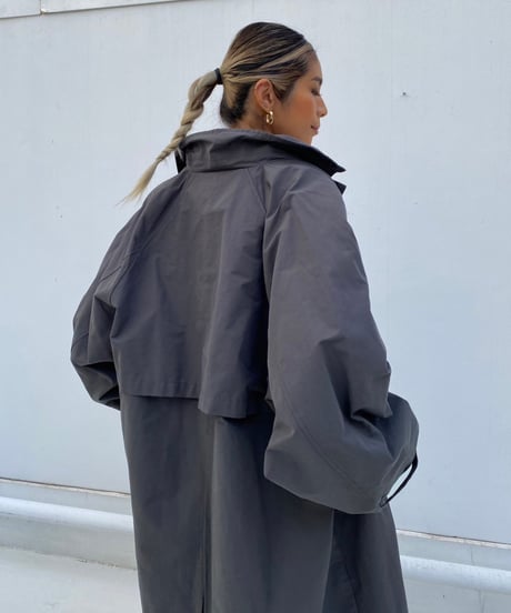 Stand collar long coat「SPRINKLE」#013