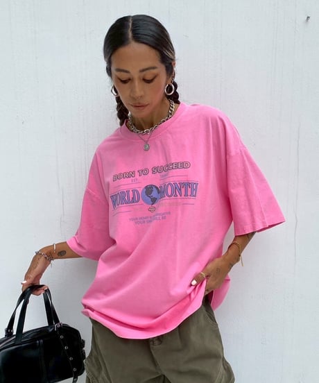 【¥6,800→¥4,200】oversized T「world」#2185