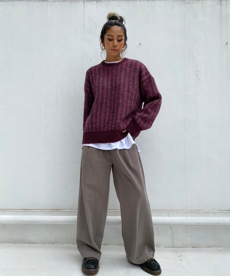mix color knit「stripe」#8270