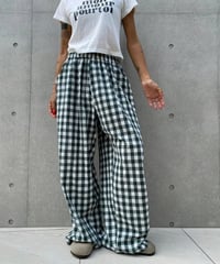 【¥6,800→¥6,600】check pt「gingham」#19929
