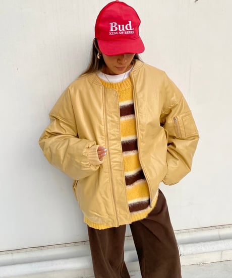 loose knit pullover「border」#8118