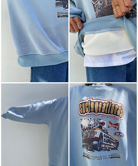 wide sw shirt「car graphic」#6251(裏起毛)