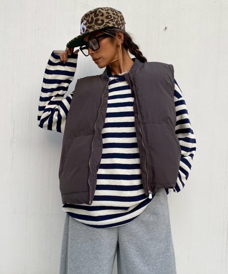 冬物非公開padded vest「puff」#6712510