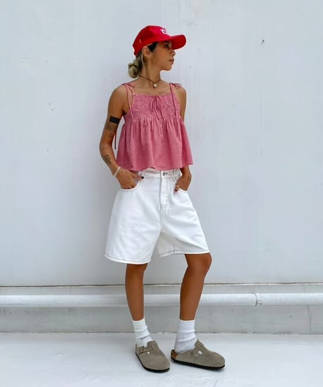 check flare cami「gingham」#6836