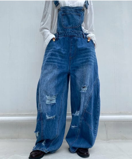 denim salopette「clash」#563063