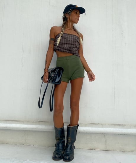 knitted shorts「rolled」#01258