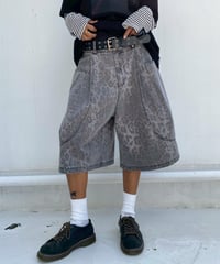 half pt「washed leopard」#6363-264