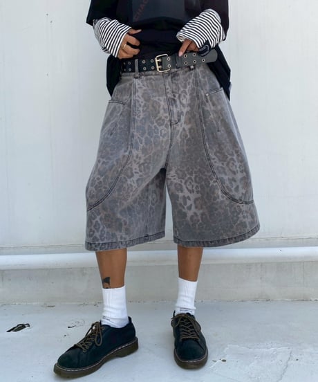 half pt「washed leopard」#6363-264