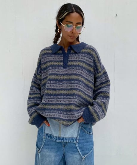 pattern knit「collar」#5066159