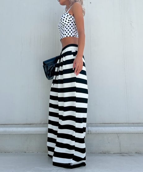【¥7,300→¥5,800】border wide pt「flare」#6660