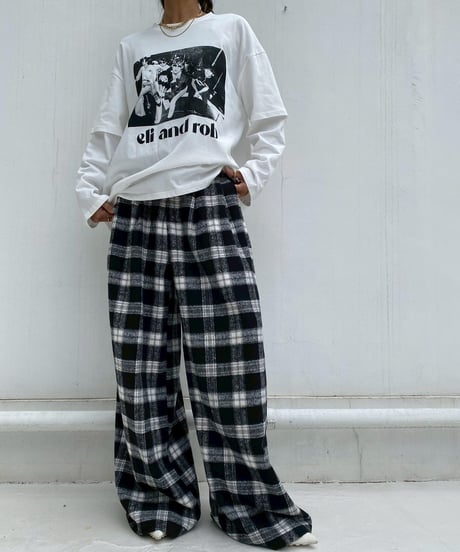 wide tuck pt「colorful check」#25810510