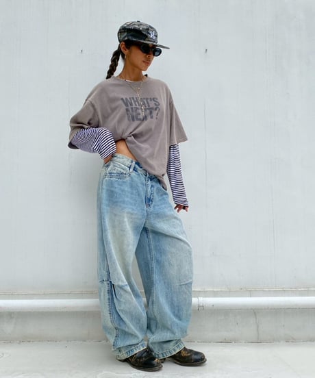 3D tuck denim「tapered」#99003