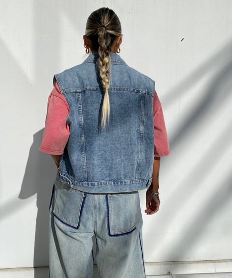 denim vest「classic」#360