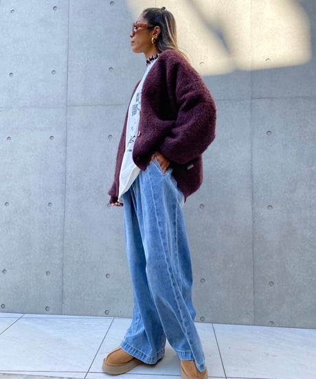 knit cardigan「mix yarn」#8179