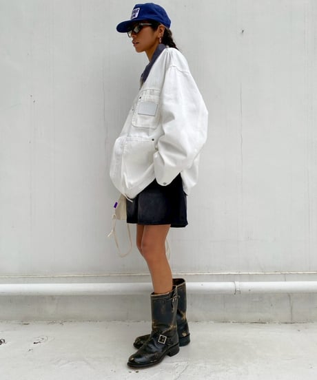 wash denim shorts「buggy」#70652-164