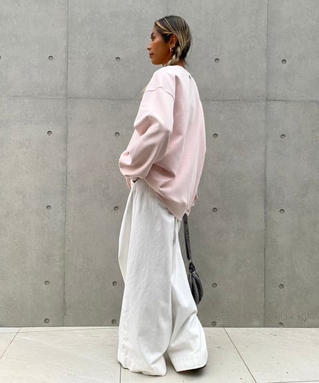 tuck wide pt 「belt waist」#6079