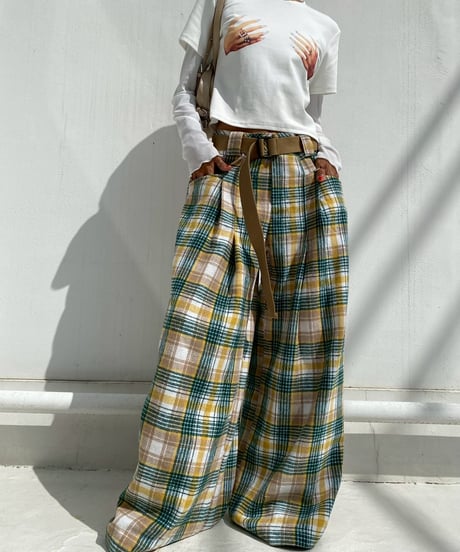 wide tuck pt「tartan check」#996159