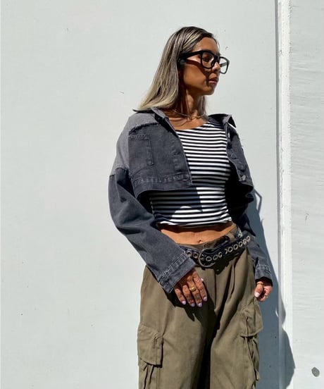cropped denim jc「Flip」#658