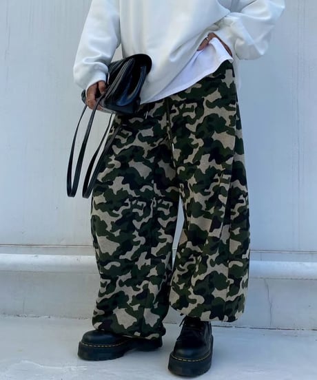 2way barrel pt「camo sweat」#10511（裏起毛）