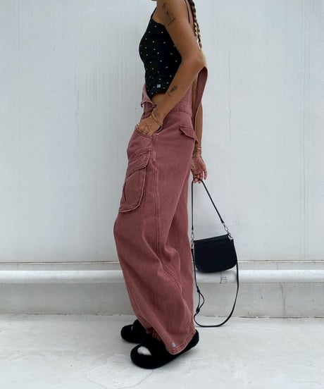 pigment overall「washed」#8209