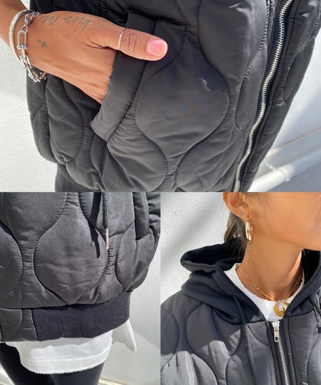 hoodie quilt gilet「FKG」#9757