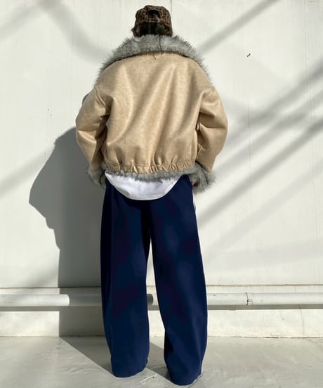 2way sw pt「line barrel」#251120511（裏起毛）