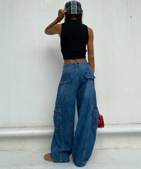 cargo denim「pocket barrel」#926158