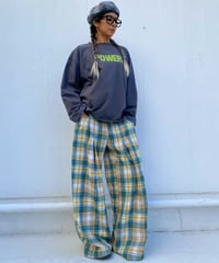 wide tuck pt「tartan check」#996159