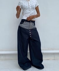 wide denim pt「design waist」#2635364