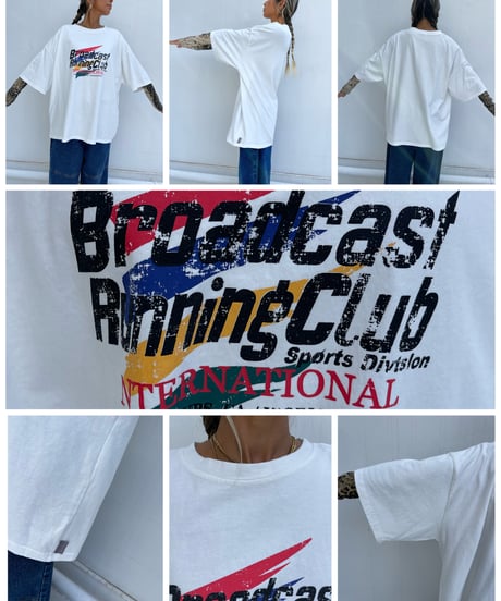 oversized T「running club」#203259
