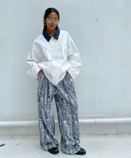 coverall jacket「contrast collar」#80112