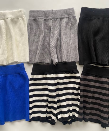 rib shorts「stretch knit」#8805512