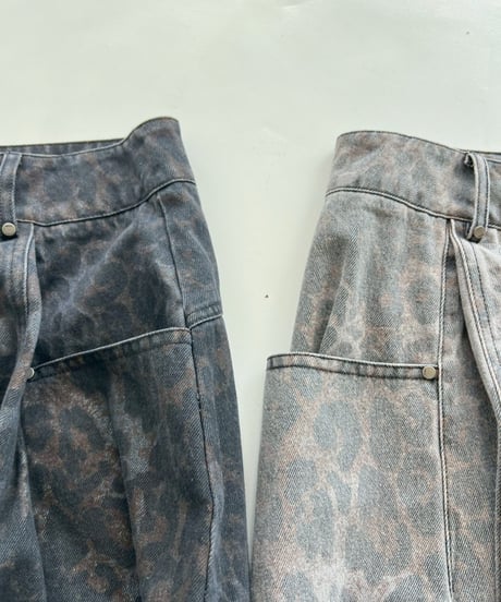 half pt「washed leopard」#6363-264